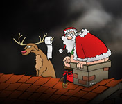 Cartoon "Have a stinking great christmas!"