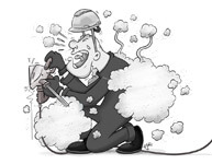 Mastermate Cartoon 3 - Working Dust Free is Working Healthy